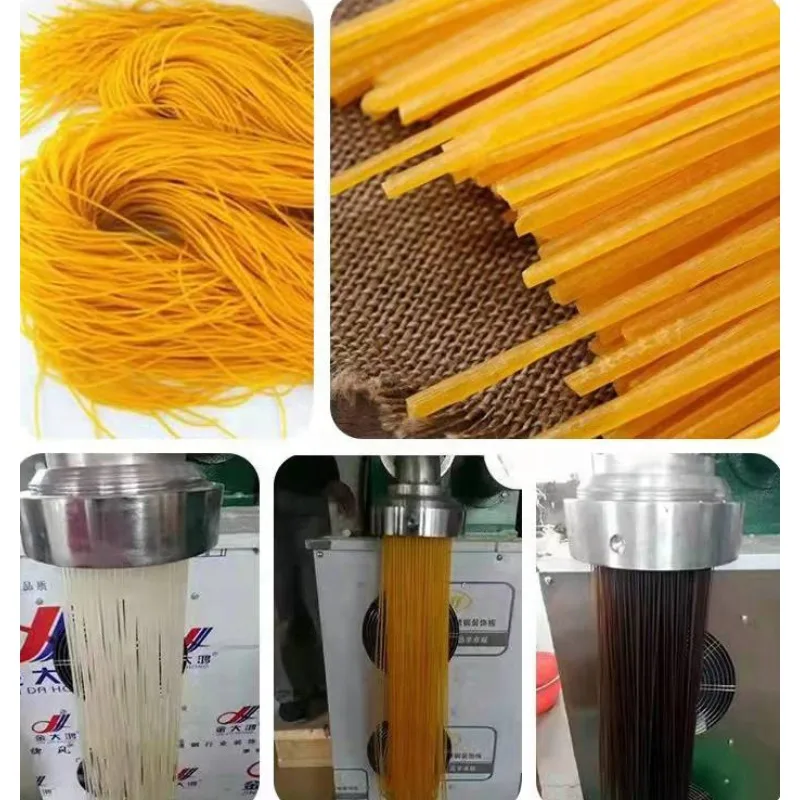 Automatic Spaghetti Pasta Processing Line Cold Noodles Vermicelli Extruding Machine Rice Corn Noodle Molding Press Machine