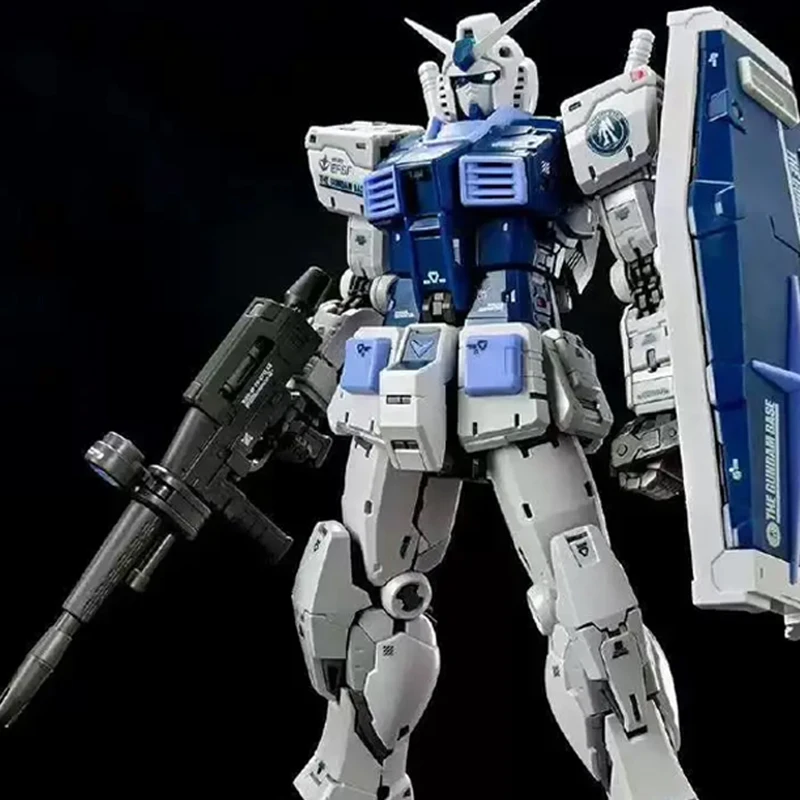 Rg modelo 5501 Rx-78-2 Ver 2,0 modelo de ensamblaje 1/144 figura de acción Rx-78-2 estatua Base modelo colección habitación decoración escritorio juguetes regalo