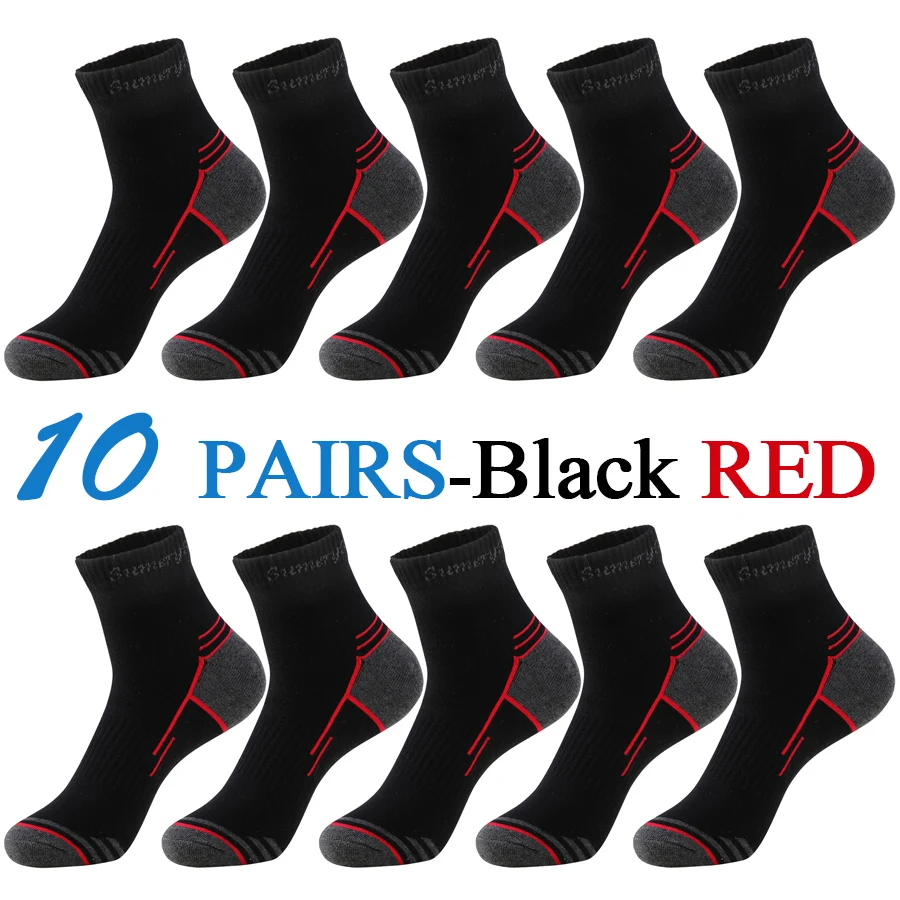 5 Paar/Set Herren-Laufsocken, Casual Outdoor-Sport, Baumwolle, Orange-Rot gestreift, Kompression, Schwarz, 15 Stile, Reise, Bestseller 2026 – Detail 28
