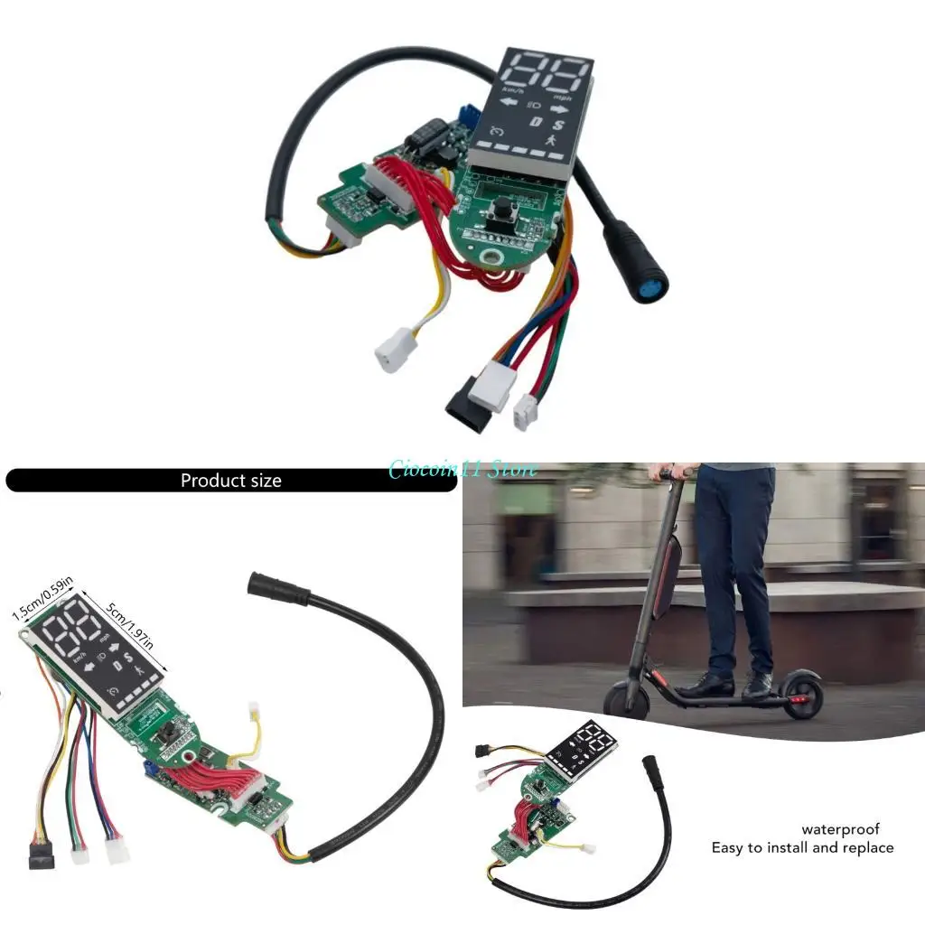 

Y1UB Easy to Install Scooter Instrument Dashboard with Speed and Battery Indicators