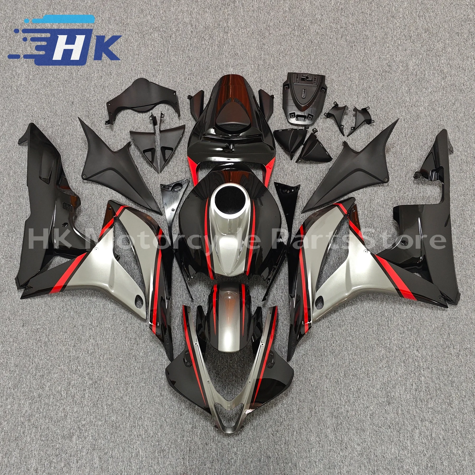 

Custom Fairings Kit for HONDA CBR600RR F5 2007 2008 CBR 600RR 07 08 CBR600 Injection Red Matte Black Fairing Bodywork Set