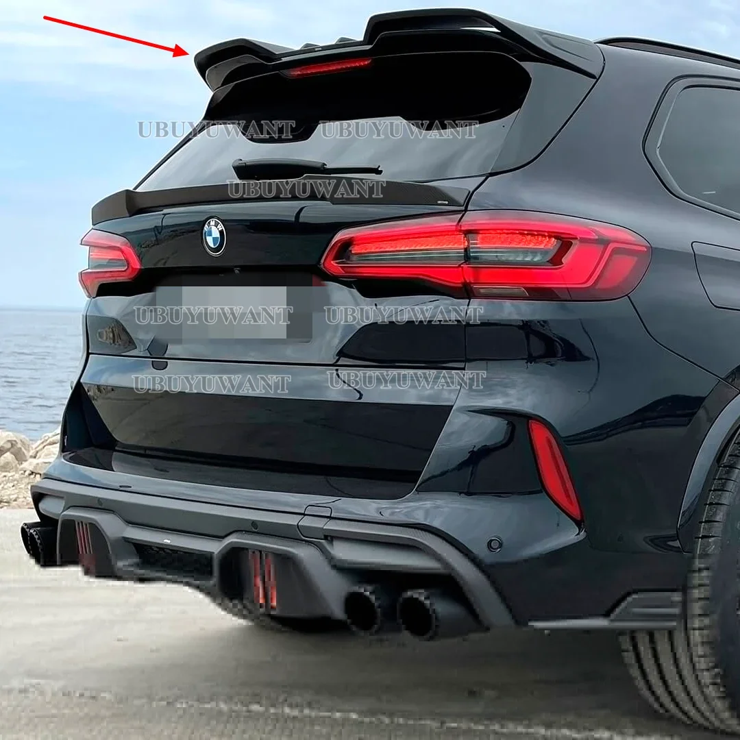 Accessori per auto materiale in vera fibra di carbonio posteriore Boot tronco ala Spoiler sul tetto posteriore per BMW X5M F95 SUV 2019 2020 2021 2022