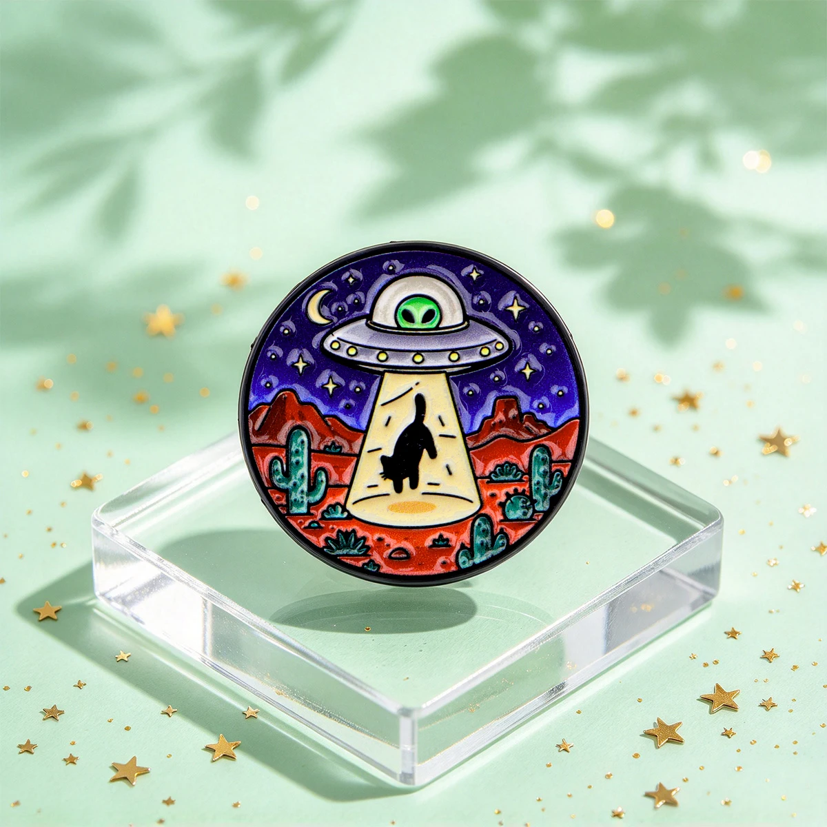 Funny Slogan Hard Enamel Brooch Cartoon Animal Creature Sheep Squirrel Raccoon Panda Lapel Pin Clothing Bag Accessory Present - view 5
