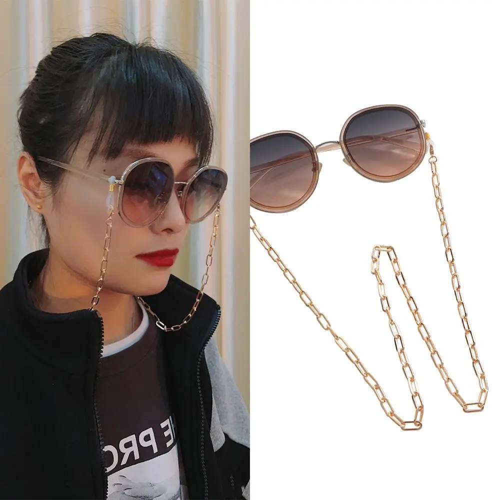 Mask Cord Holders For Women Anti-lost Eyewear Jewelry Men Reading Glasses Chain Metal Chain Glasses Clips Face Mask Necklace