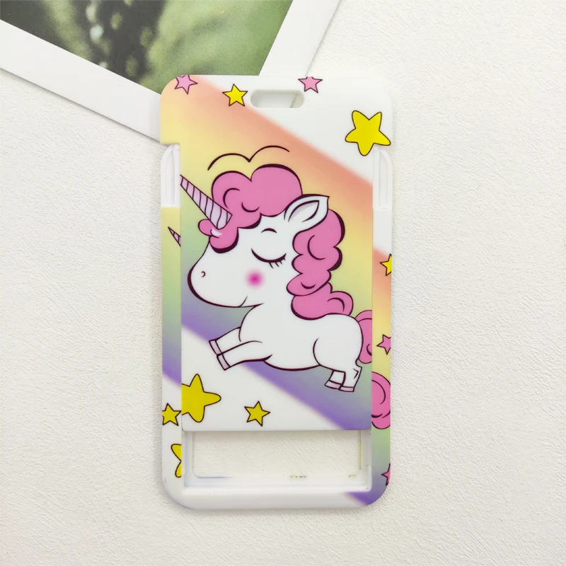 Niedlicher Cartoon-Einhorn-Ausweishalter, Umhängeband, Umhängeband, Schlüsselanhänger, Fitnessstudio, Handyband, USB-Ausweishalter, Zubehör, Geschenk – Detail 7
