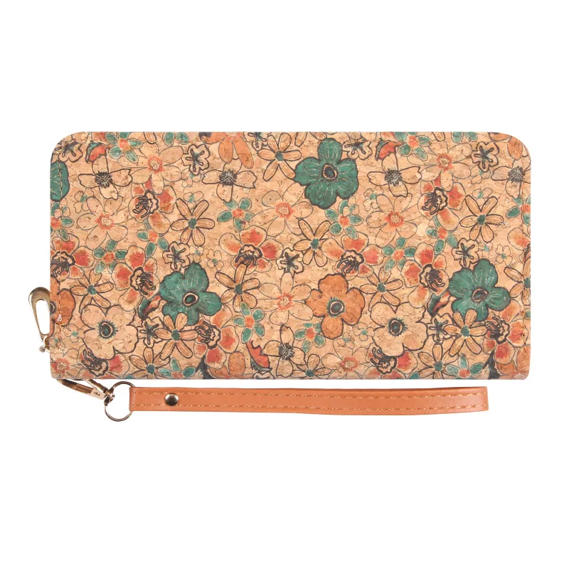 Nueva cartera, bolso de mano multifuncional para mujer, bolso largo para mujer, bolso con tarjeta con personalidad, monedero de gran capacidad de grano de madera