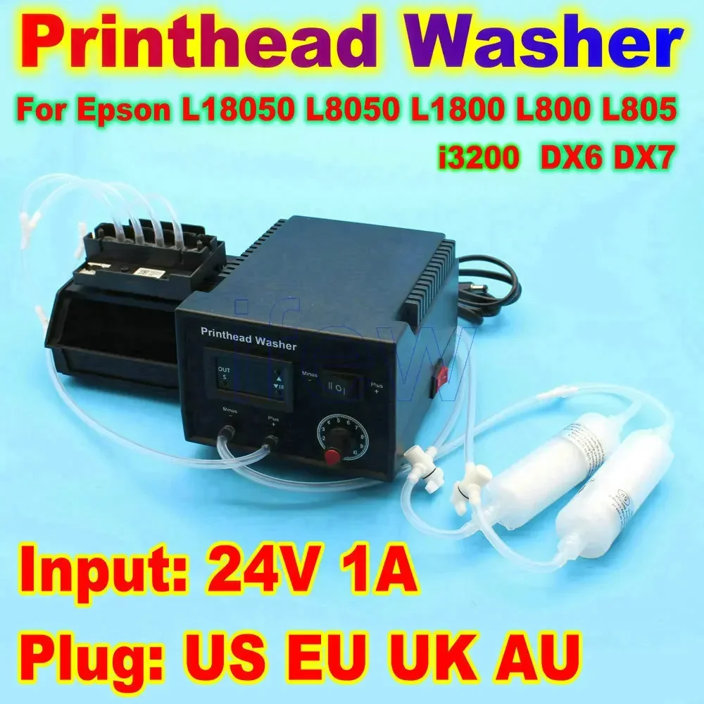 L18050  Printer Head Cleaning Washer Machine i3200 Printhead Cleaner Kit Liquid Clean Head Wash For Epson L805 L8050 L1800 L800