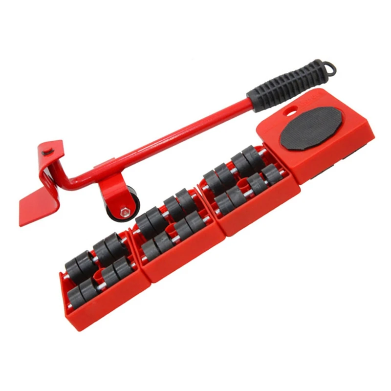 A98E-Mover Set da trasporto Barra ruota Sollevatore mobile Mover Mover per mobili Mover per carichi pesanti Mover portatile