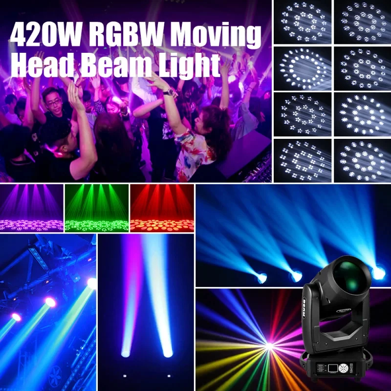 

Avastron Factory Price 550W for Light RGBW 14 Colors Gobos 2-Prism Strobe DMX512 7500K DJ Disco Theater Stage Light