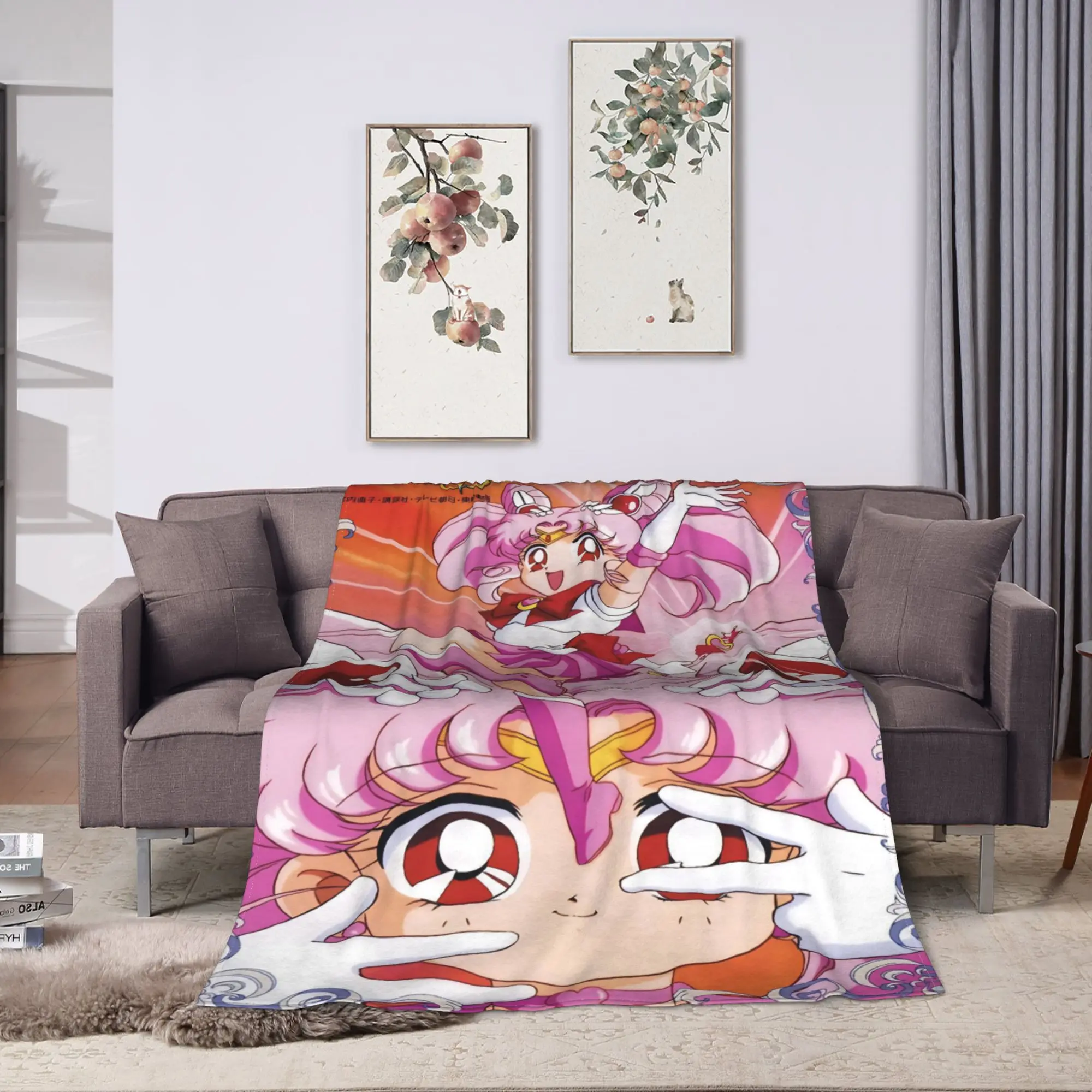 Pretty Cure Warm Blankets  Camping Plush Bedding Throws Pattern Outdoor Flannel Bedspread Sofa Bed Cover