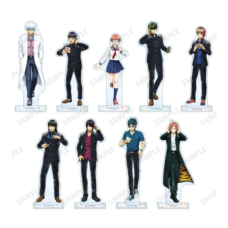 

GinTama Anime New Illustration Ginpachi Sakata Acrylic Stand Kotarou Sakata Gintoki Figure Stand Gifts