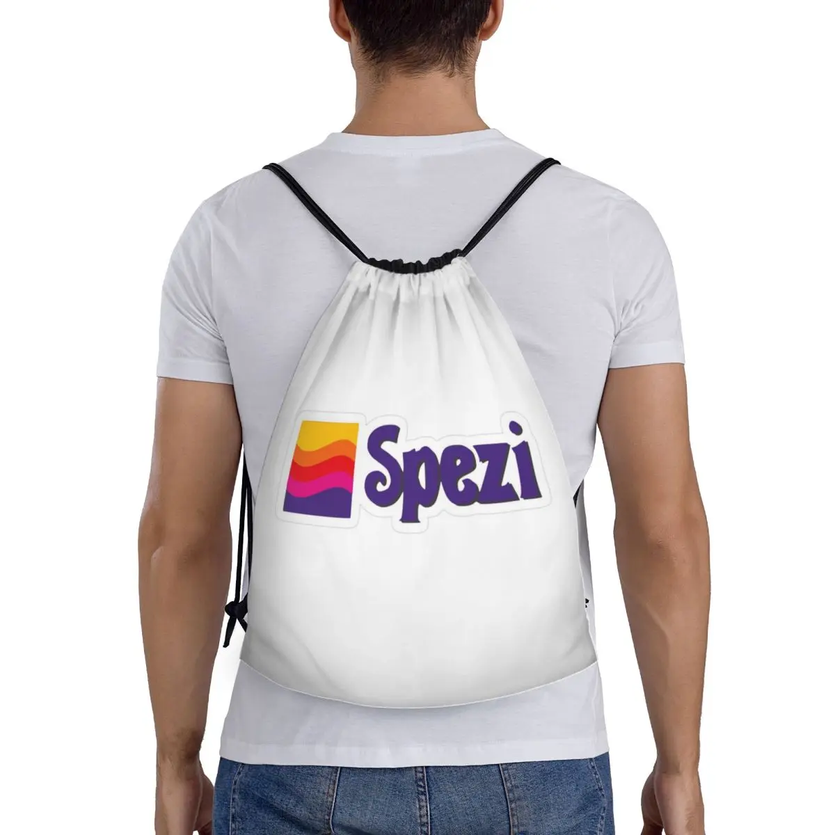

Paulaner Spezi Logo Backpacks Casual Drawstring Bags Sports Bag Book Bags for Man Woman Students