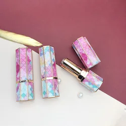 Marble Lipstick Tube DIY Lip Balm Tubes Homemade Lip Stick Beauty Empty Lipstick Balm Containers Makeup colorful lipstick tube
