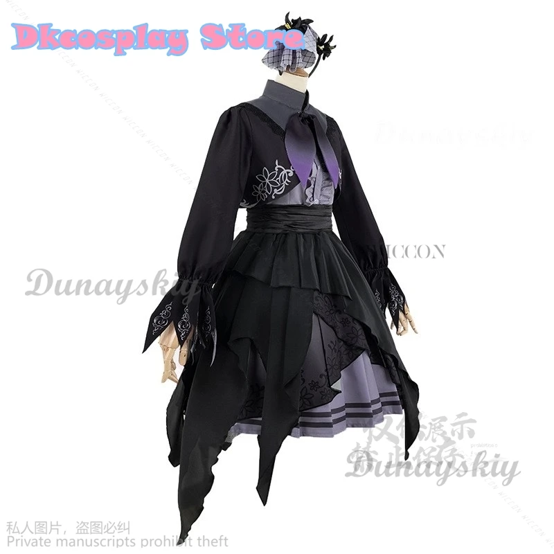 Disfraz de Anime Game Project para mujer, traje de fiesta de Asahina, Mafuyu, Lolita, Cosplay de Halloween, Cos, PJSK, peluca de vestido