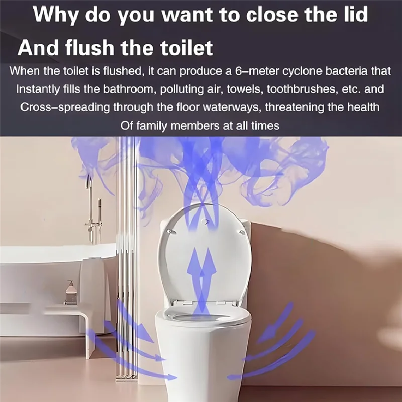 【NEW】2-Pack Auto Activated Toilet Bowl Lights With UV, Motion Sensor For Hygienic Toilet Seats