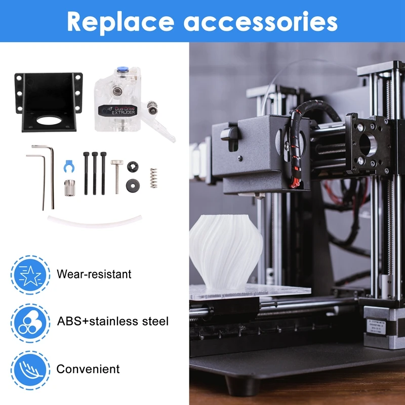 A76F-BMG Transparent Extruder For Chiron Vyper, 3D Printer Accessory 3D Printer Transparent Extruder
