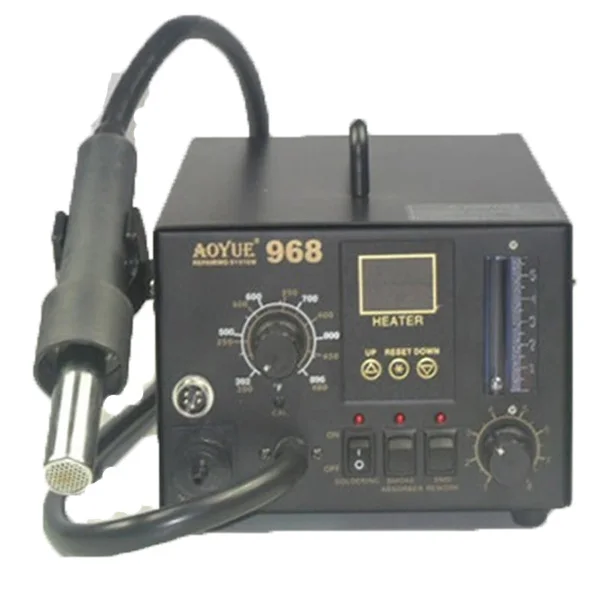 AOYUE 968 hot air solder station with welding system bga soldering station