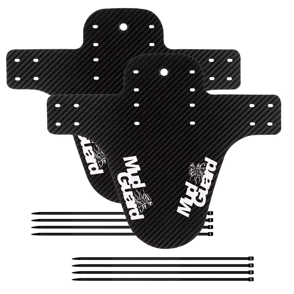 2 piezas guardabarros mtb con diseno guardabarros delantero y trasero de carbono para bicicleta ligeros universales para bicicletas de montana y carretera accesorios de ciclismo