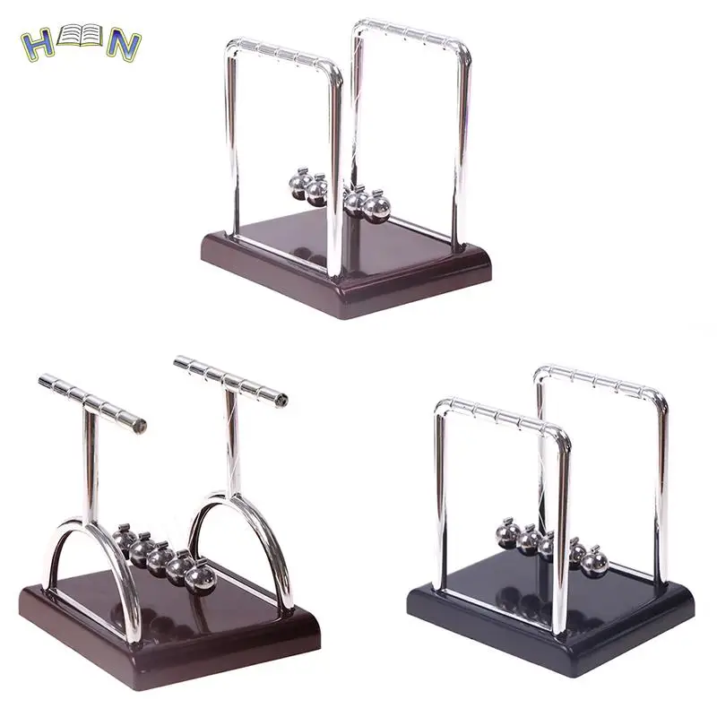 Metal Pendulum Ball Newton Ball Physics Science Pendulum Steel Balance Ball Crafts Newton's Cradle Desk Table Decor