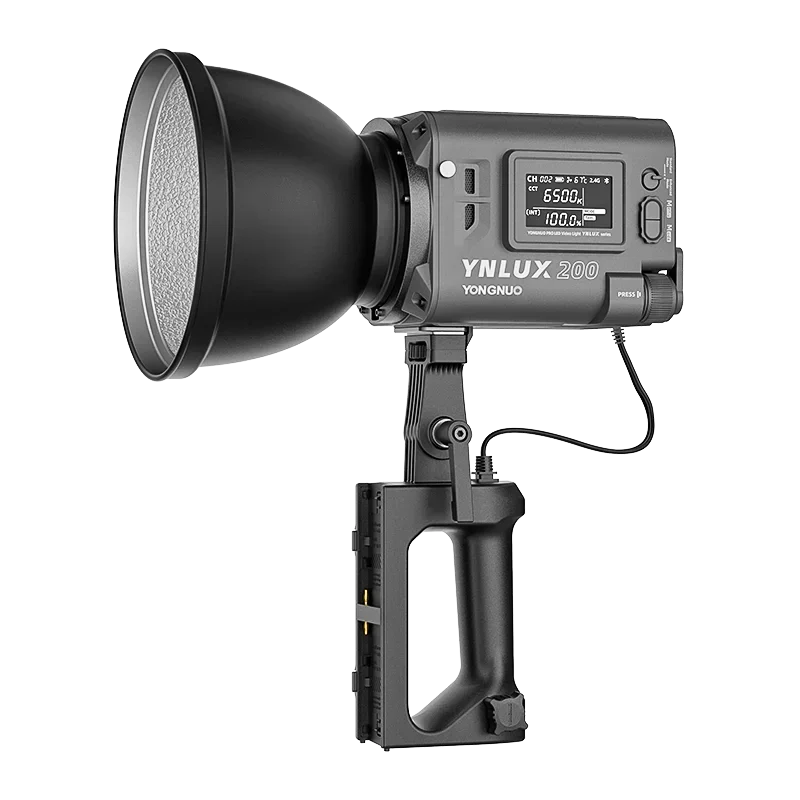 Yongnuo Photography Lighting Lux200 Ynlux200 200w 2700k-6500k Bowens Mount Handheld Outdoor Led Light