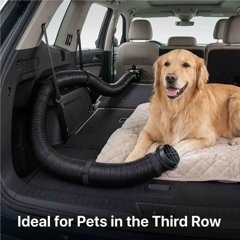 Foldable Car Vent Extender AC Outlet Adapter Air Vent Extension For RV SUV Truck Back Seat Outdoor Tent Home Camping