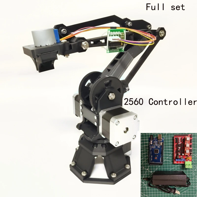 High Precision 4 Dof Stepper Robot Arm Stepping Motor Claw 3D Printing Arm Manipulator For Arduino Robot Gcode Programmable Kit