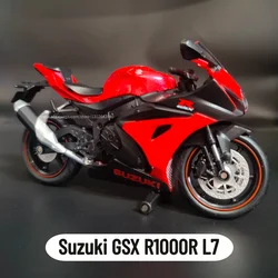 Scale 1/12 Replica Suzuki GSX R1000R L7 Motorcycle Model  Diecast Car Miniature Collection Xmas Gift Kid Boy Toy