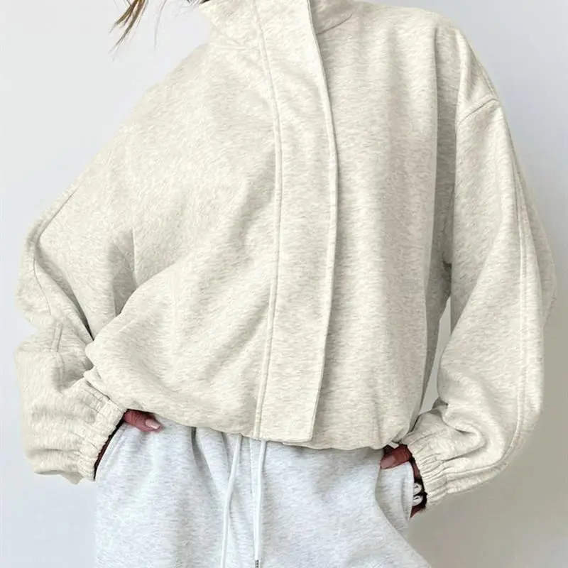 

Autumn Winter ort Faion Jaet Kr Patchwork Polyester Large Size ex Commute Sle Hooded Coat Regular Length