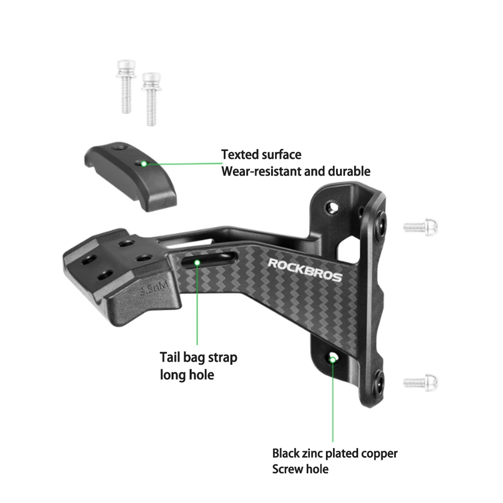 ROCKBROS Fahrrad-Flaschenhalter für den Sattel, Doppelmontage-Adapter, Verlängerungshalterung für Rennrad und MTB – Detail 12