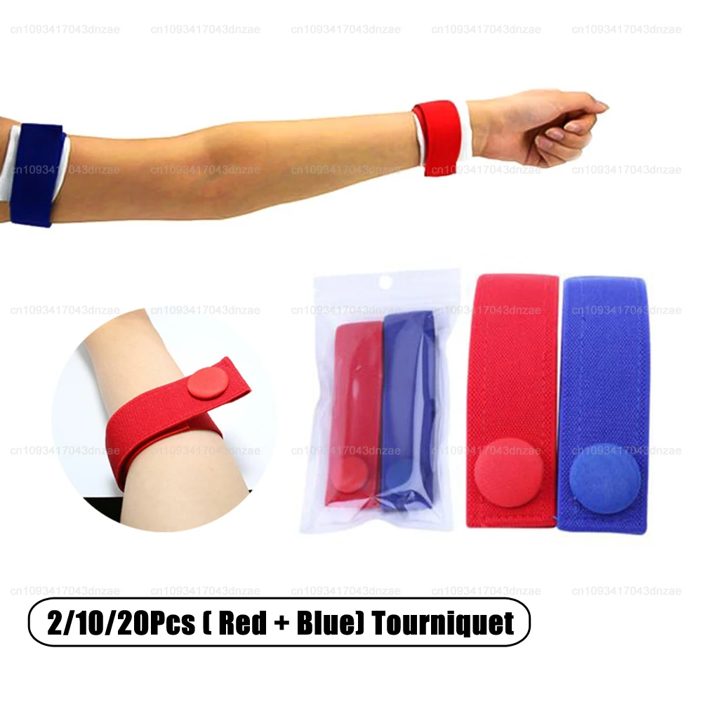 2-20Pcs Highly Flexible Medical Hemodialysis Tourniquet Nursing-specific Dialysis Plus Flexible Venous Hemostatic Buckle Strap