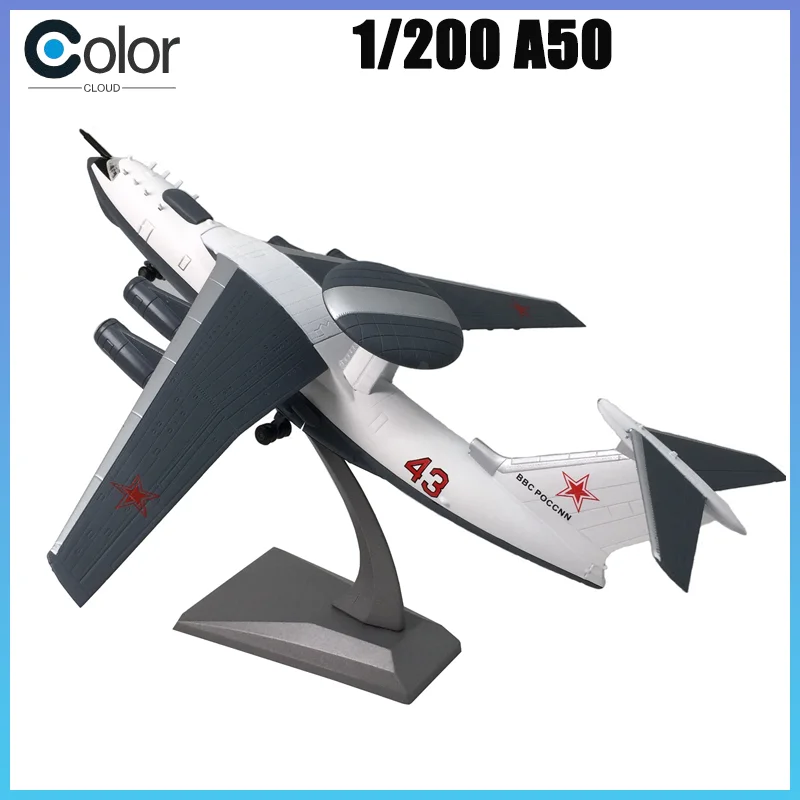 

1/200 Former Soviet Early Warning Aircraft A50 Simulation Alloy Fighter Aircraft Model Finished Decorative Item For Collection