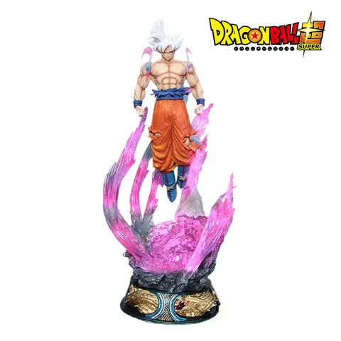 Anime Dragon Ball 25cm Super Saiyan Ultra Instinct Goku Action Figure PVC Statue Collectible Toy Gift Desktop Ornament