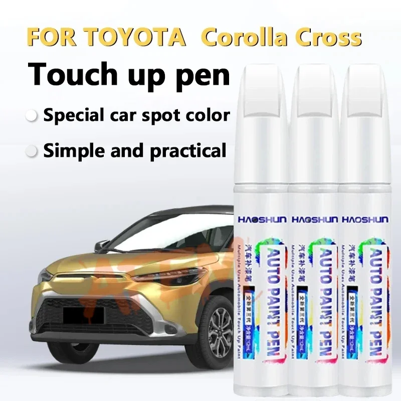 For Toyota Corolla Cross paint pen Pearl white ink crystal black automotive supplies special original car paint scratch repair