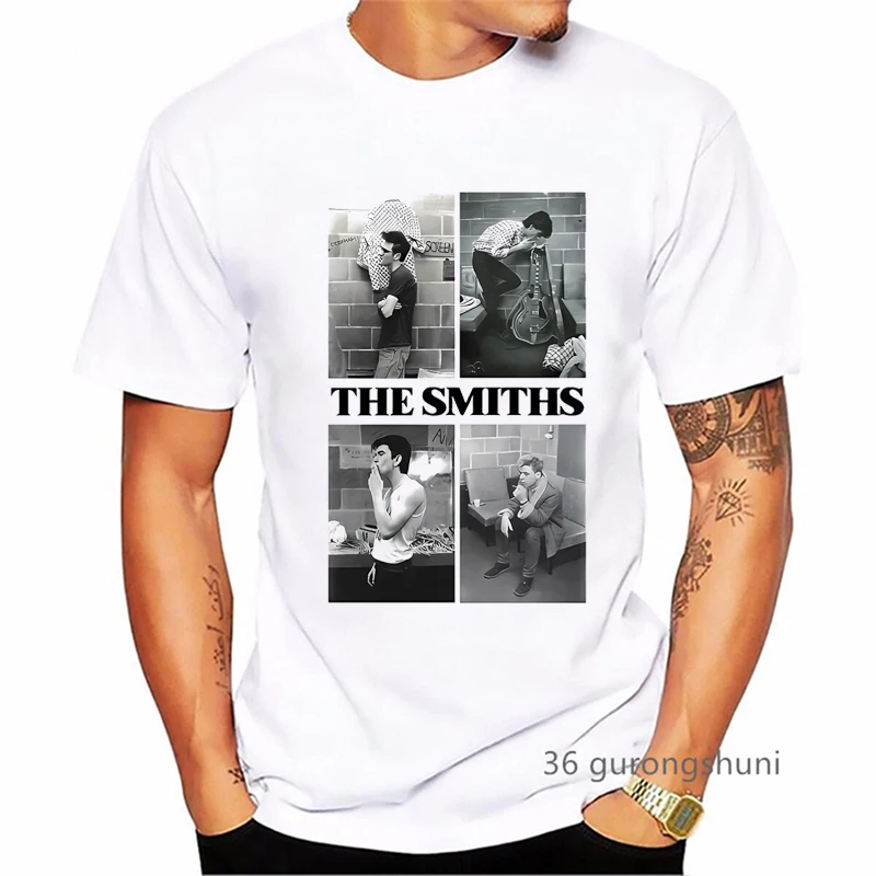 Vintage Tshirt Men'S Clothing The Smiths The Queen Is Dead Retro Rock Band T Shirt Homme Summer Short Sleeve T-Shirt Wholesale