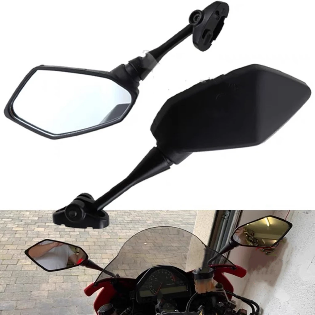 For Yamaha YZF600 YZF R1 R6 R3 R125 R25 R15 Motorcycle Mirror Black Moto Rearview Side Mirror 2003 2004 2005 2006 2007 2008 2009