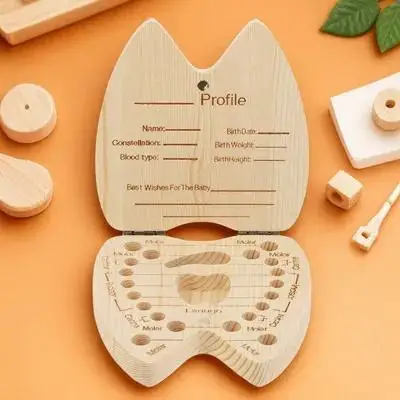 

Baby Box For Kids Fix Deciduous Teeth Prevent Sliding Hole Size Depth Suitable Each Tooth Label Position Record Baby
