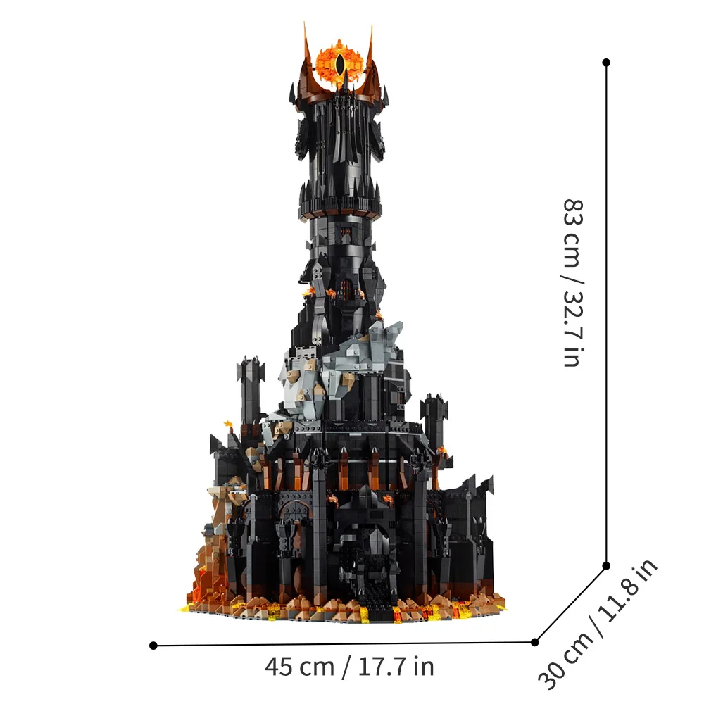 Dark Tower Fortress 10333 Conjuntos de blocos de construção compatíveis com partículas Legoed adequadas para presentes de Natal 5471pcs