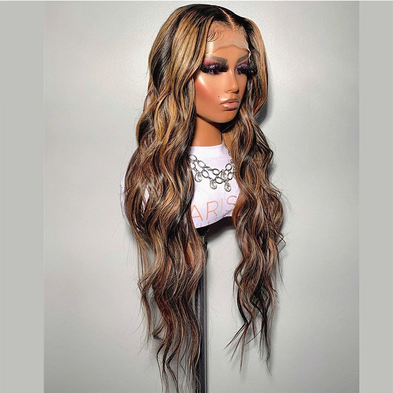 28Inch 180 Dichtheid Hoogtepunt Blonde Body Wave Pretokkelde 5X5 Zijden Basis Joodse Mens Met Babyhaar Hdlace Europees Haar Lijmloos