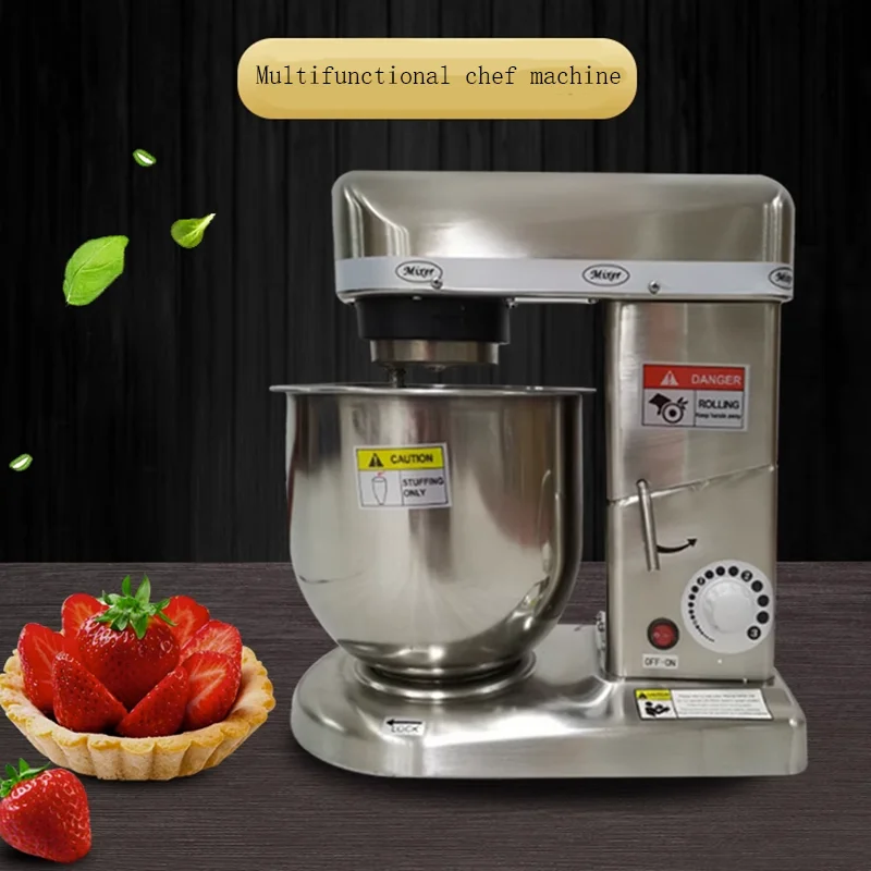 5/ 7/ 10L Electric Kitchen Stand Mixer Food Dough Processor Mixer Stainless Steel Mixer Egg Beater Blender Baking Cream Machine