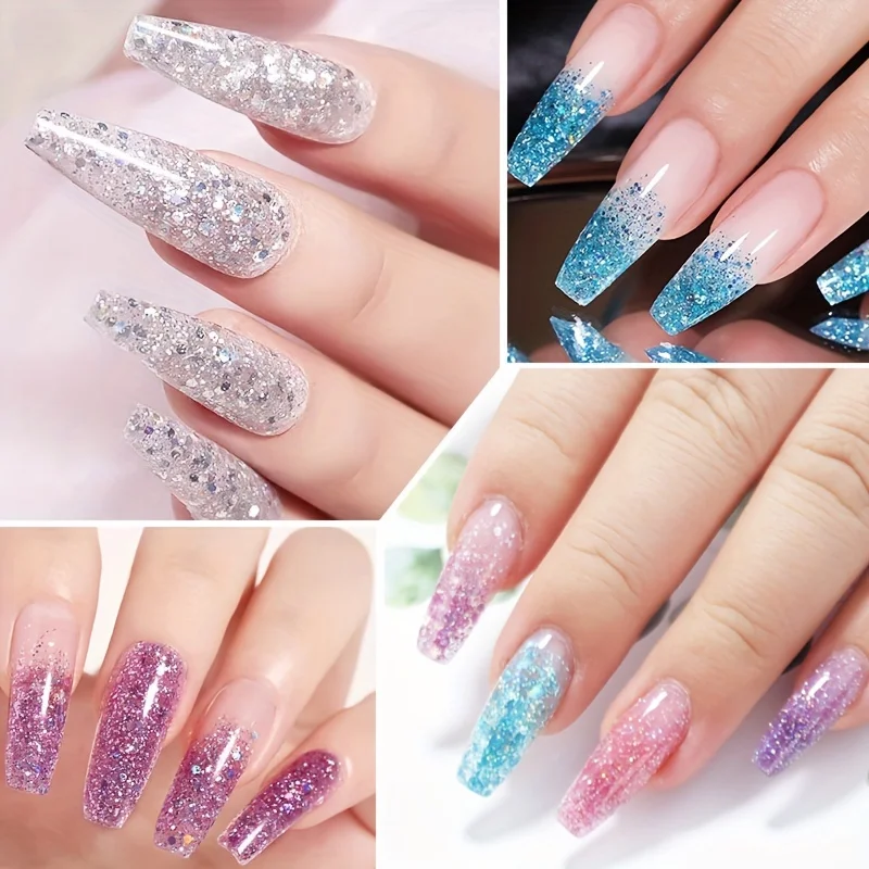 Kit gel per estensione poli 12 colori Collezione per tutte le stagioni Lampada per unghie Soluzione antiscivolo Base Top coat opaco Estensione per unghie Costruzione Comp