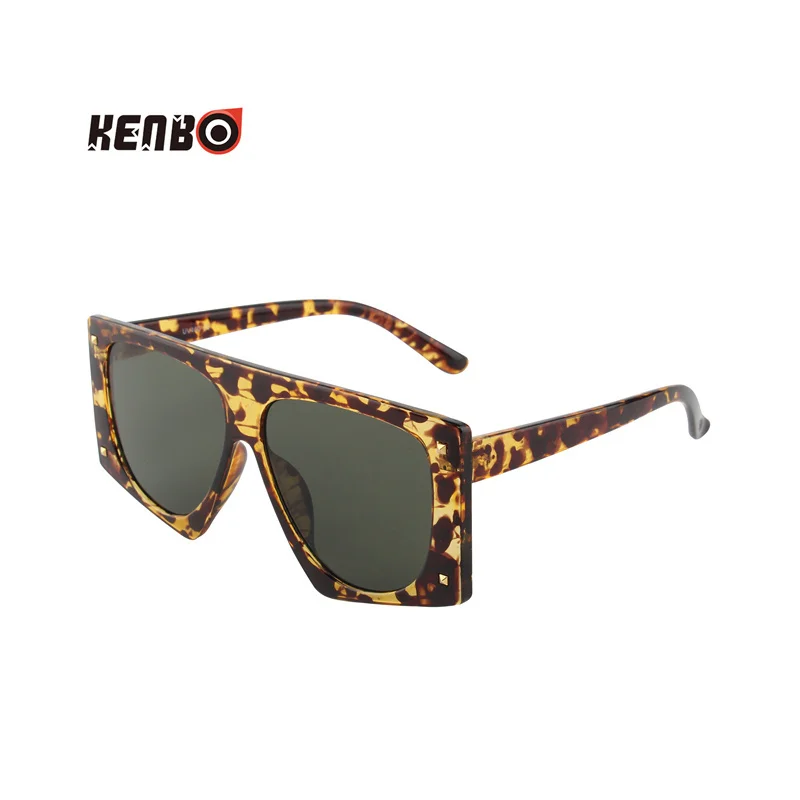 Kenbo Punk Leopard Sunglasses Women Sexy Oversized Sun GlassesUV400 Men Gradient Shades Steampunk Goggles Eyewear Oculos Escuros