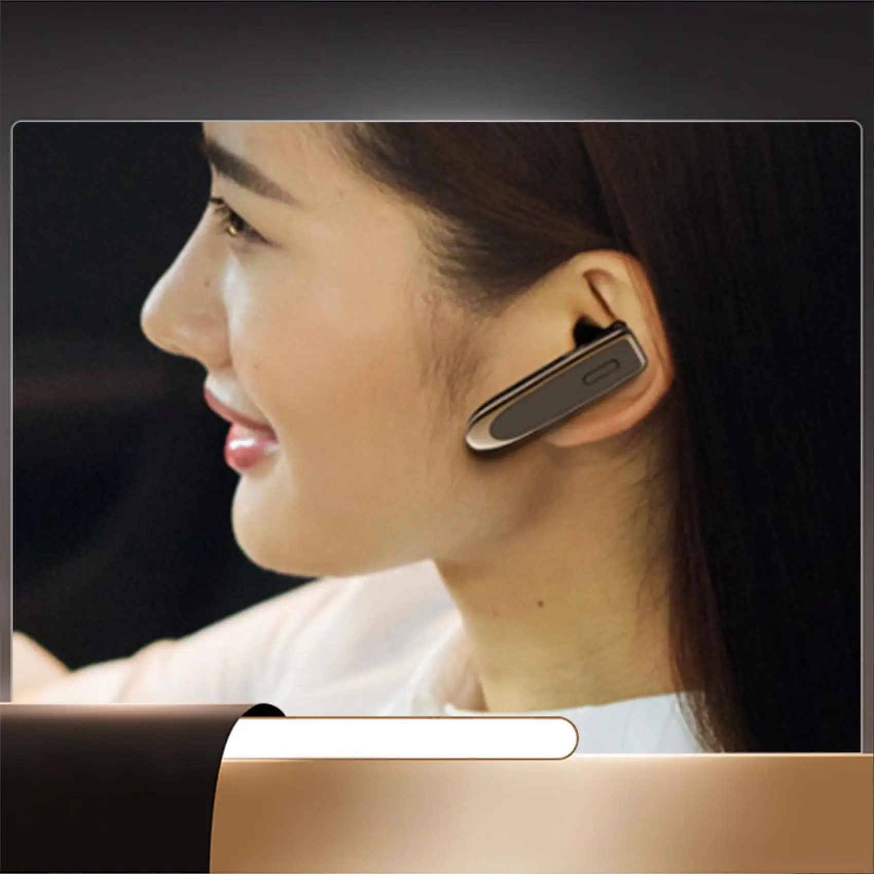 

Беспроводная Bluetooth-гарнитура V5.0 HD Call Hands Free Bluetooth-гарнитура для вождения сотового телефона в деловом офисе-X64A