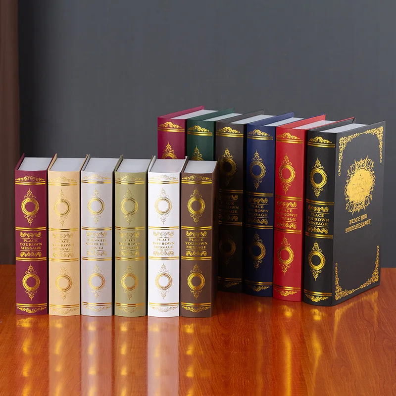 

12/8/6pcs Set Vintage Fake Book Model Ornament Simulation Book Decoration Photography Book Props Household Study Room Decoration