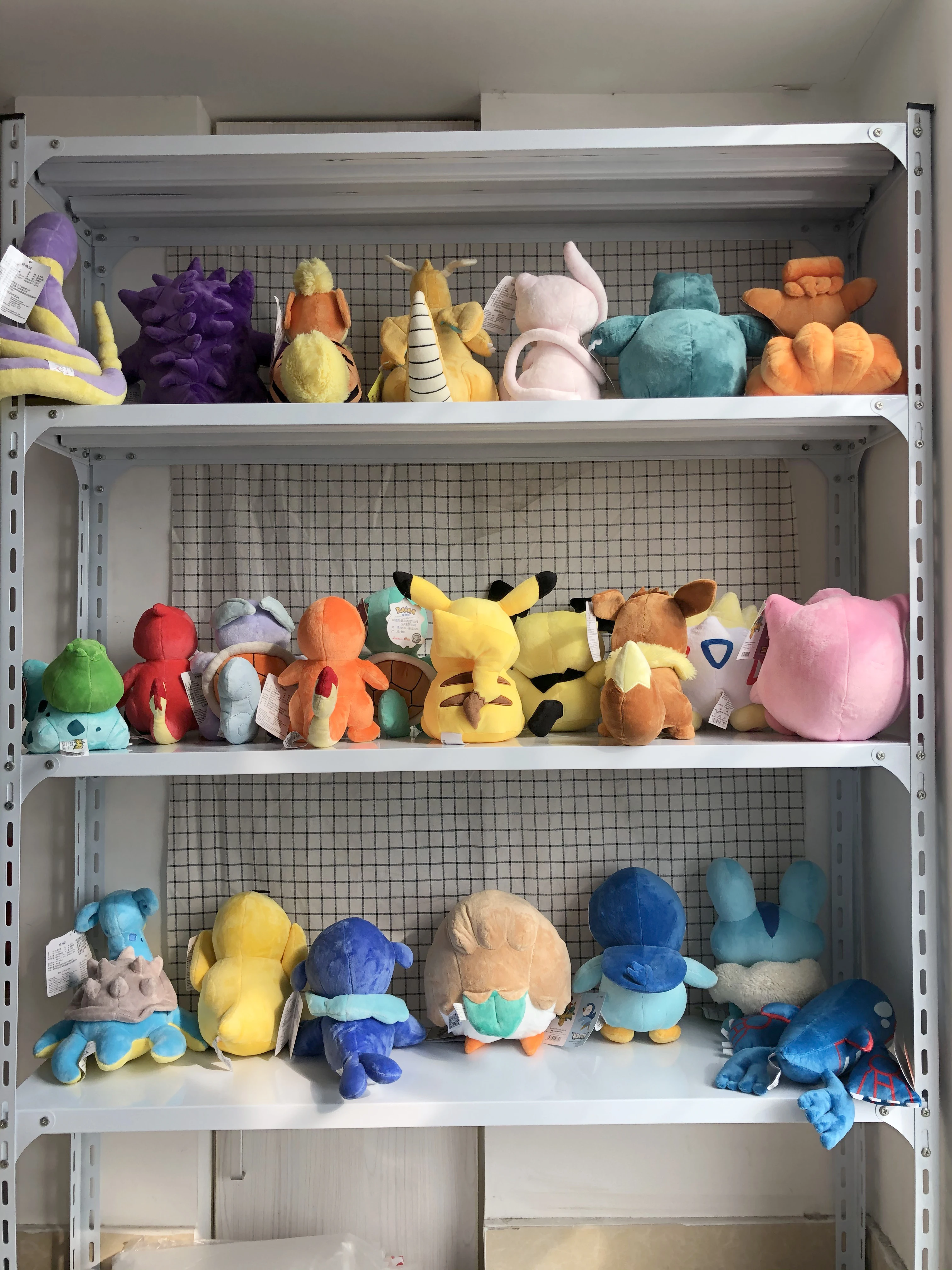 Wysokiej jakości pluszak Pokemon Gengar z metką, anime, kreskówka Pikachu Charmander Squirtle Bulbasaur, wypchana lalka, prezent dla dzieci