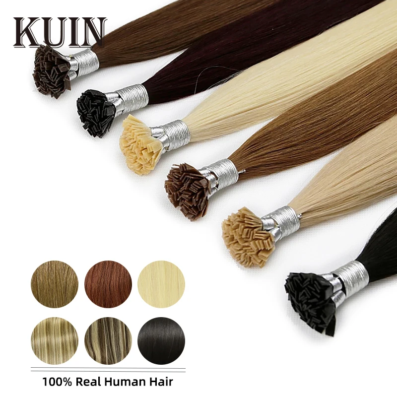 Flat Tip Hair Extensions Straight Real Hair Extensions 40g/50g/set 12-26inch Capsules Keratin Natural Human Hair Extension