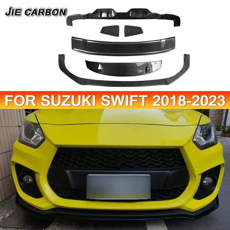 Fits 2018-2024 Suzuki Swift Sport ZC33S High Quality Carbon Fiber Auto Exterior Body Kit Diffuser Jie Carbon Style Upgrade