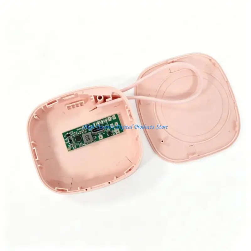 U2JE 124065 Battery Case Housing, DIY Assembly Shell, Battery Not Included, Rounded ABS Metal Body with Wrist Lanyard