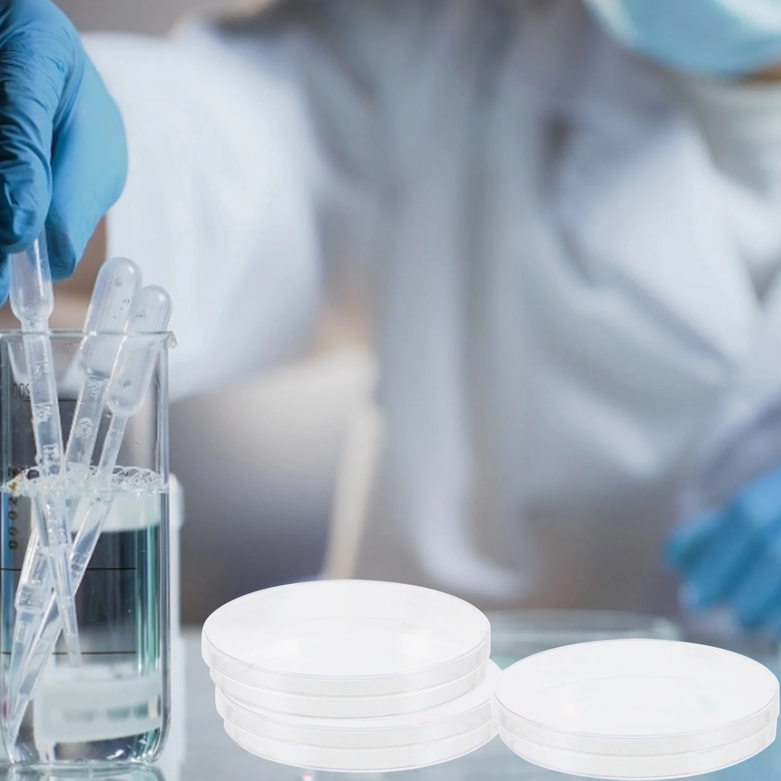 Clear Container Laboratory Dish Petri Dishes with Lids Terrarium Transparent Plastic