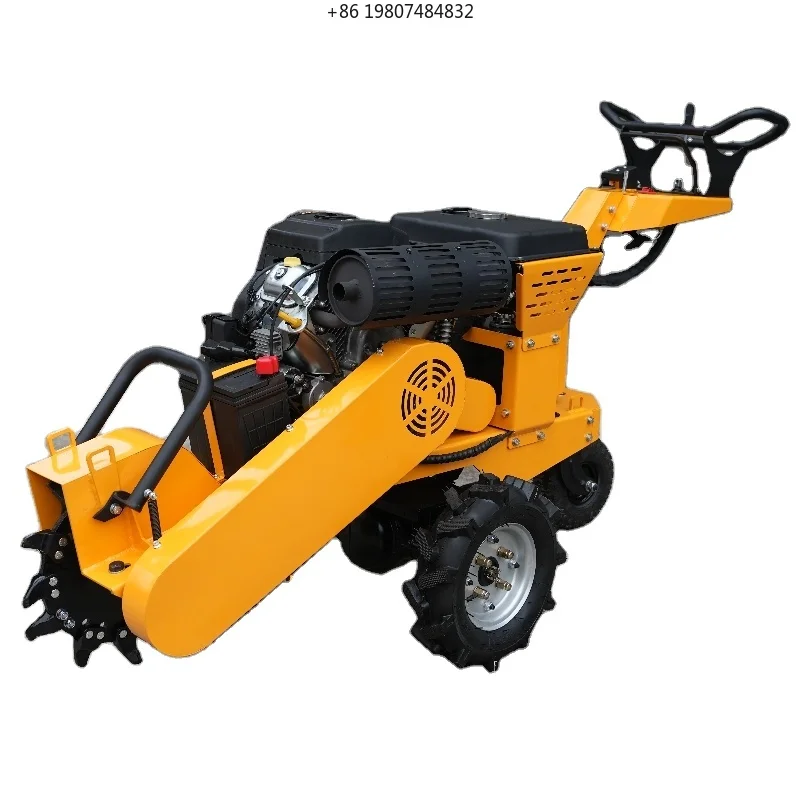 CE-Certified 740cc Twin-Cylinder Stump Grinder, 450mm Self-Propelled Tree Root Remover, Commercial-Grade, Aliexpress Hot