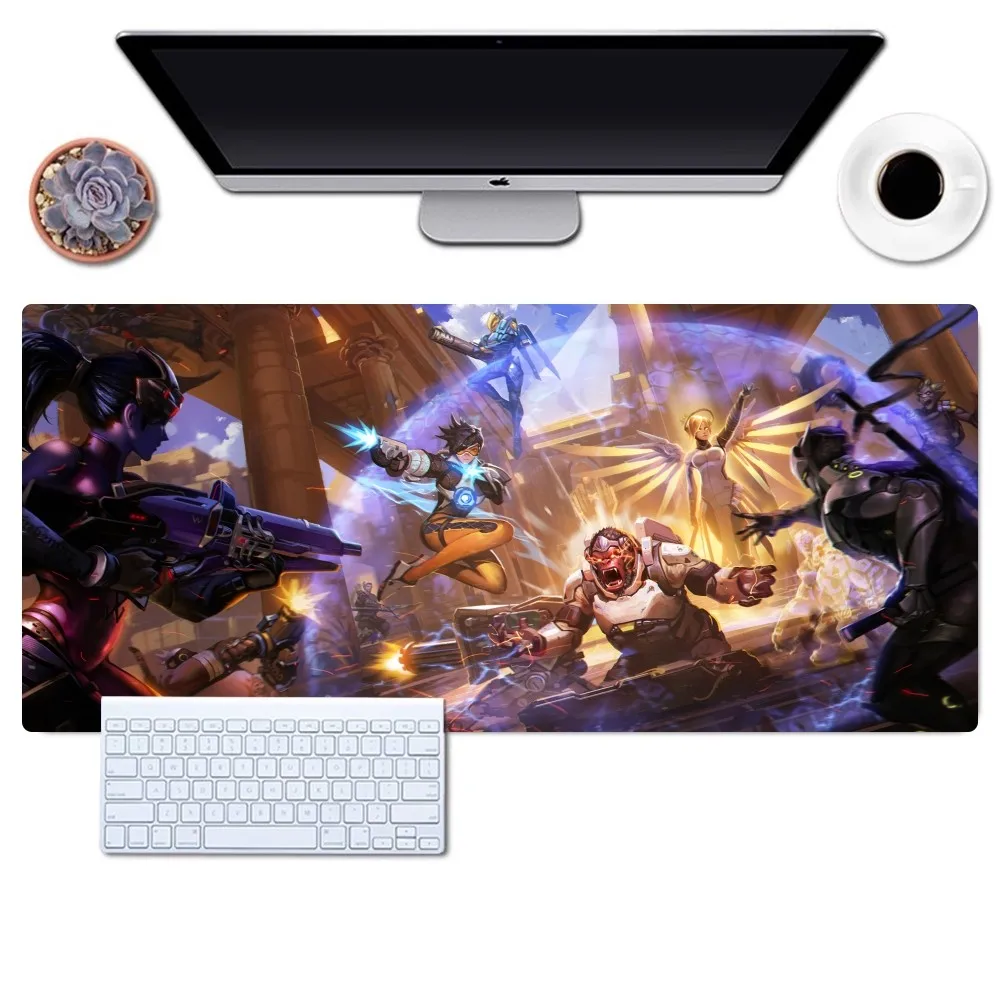 Imagem -06 - Grande Antiderrapante Lockedge Mouse Pad Gaming Office Desk Pads Overver ow Mousepad para Computador